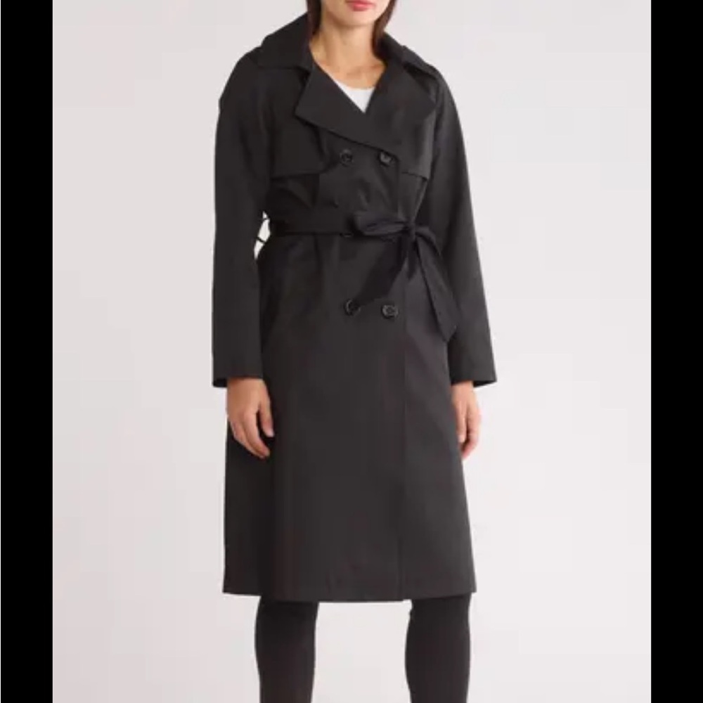 Banana Republic Black Trench Coat size Small
